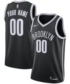 Brooklyn Nets Nike Swingman Custom Jersey Black