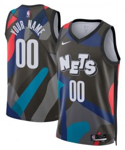 Brooklyn Nets Nike Unisex Custom Swingman Jersey - Black - Hardwood Classics