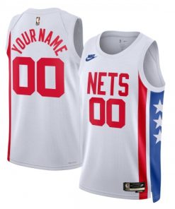 Brooklyn Nets Nike Unisex Custom Swingman Jersey - Classic Edition - White
