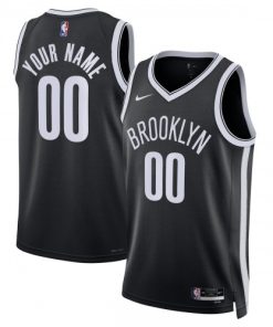 Brooklyn Nets Nike Unisex Swingman Custom Jersey Black