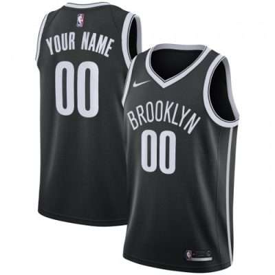 Brooklyn Nets Nike Youth Swingman Custom Jersey Black