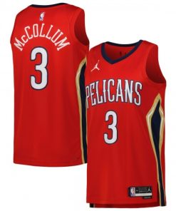 CJ McCollum New Orleans Pelicans Jordan Brand Statement Edition Swingman Jersey - Red