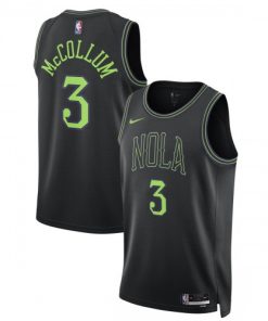CJ McCollum New Orleans Pelicans Nike Unisex Swingman Jersey - Black - Hardwood Classics