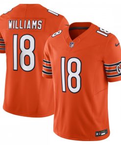 Caleb Williams #18 Chicago Bears Nike Vapor F.U.S.E. Limited Jersey - Orange