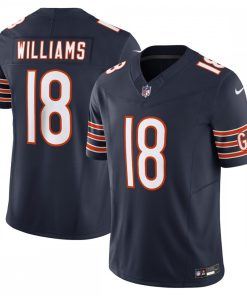 Caleb Williams #18 Chicago Bears Nike Vapor F.U.S.E. Limited Jersey - Navy