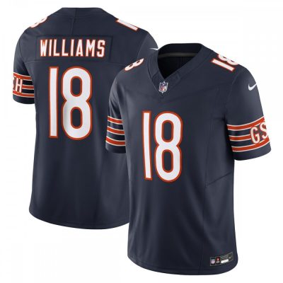 Caleb Williams #18 Chicago Bears Nike Vapor F.U.S.E. Limited Jersey - Navy