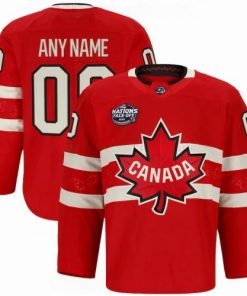 Canada 2025 Red Hockey Team 4 Nations Face-Off Custom Jersey