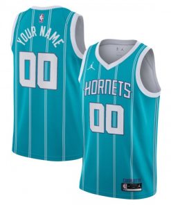 Charlotte Hornets Jordan Brand Swingman Custom Jersey  - Teal