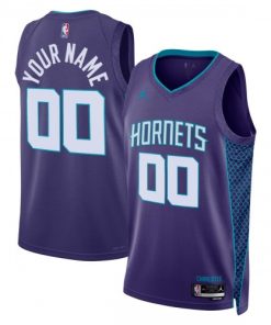 Charlotte Hornets Jordan Brand Unisex Swingman Custom Jersey - Statement Edition - Teal