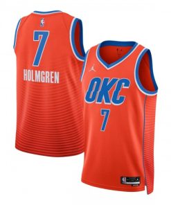 Chet Holmgren Oklahoma City Thunder Jordan Brand Unisex Swingman Jersey - Statement Edition - Orange