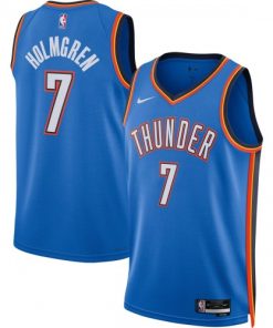 Chet Holmgren Oklahoma City Thunder Nike Unisex 2022 NBA Draft First Round Pick Player Swingman Jersey  - Blue