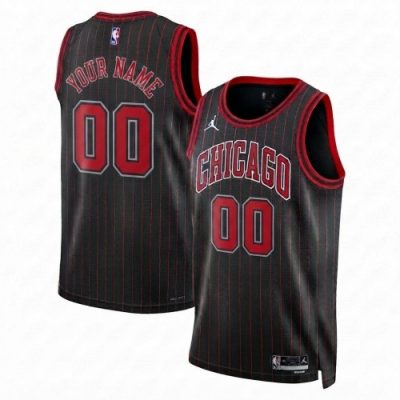 Chicago Bulls Jordan Brand Unisex Black Swingman Custom Jersey