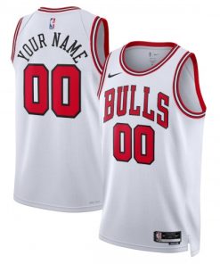 Chicago Bulls Nike Unisex Swingman Custom Jersey White - Association Edition