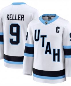 Clayton Keller Men's Utah Mammoth White Away Premium Player Jersey