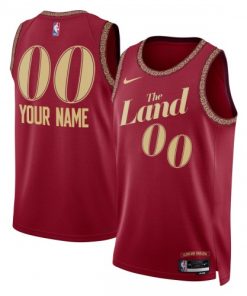 Cleveland Cavaliers Nike Unisex Custom Swingman Jersey - Wine - Hardwood Classics