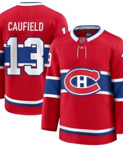 Cole Caufield Montreal Canadiens Home Premium Jersey - Red
