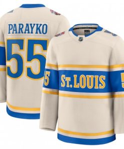 Colton Parayko St. Louis Blues 2025 NHL Winter Classic Premium Player Jersey - Cream
