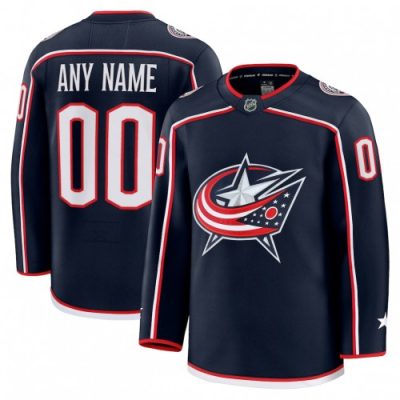 Columbus Blue Jackets Home Premium Custom Jersey - Navy