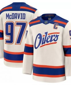 Connor McDavid Edmonton Oilers Alternate Cream Premium Player Jersey