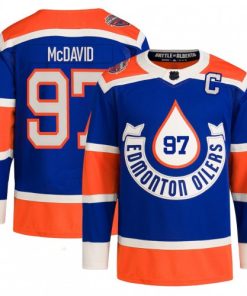 Connor McDavid Edmonton Oilers Royal 2023 NHL Heritage Classic Premium Player Jersey