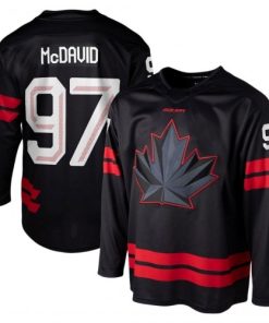 Connor McDavid Hockey Bauer Canada 2026 Olympics Replica Jersey - Black