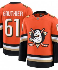 Cutter Gauthier Men's Anaheim Ducks Orange Home Premium Jersey