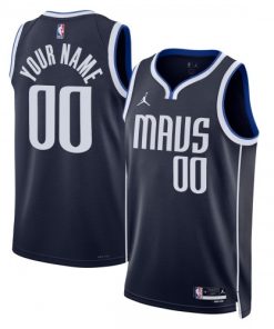 Dallas Mavericks Jordan Brand Unisex Swingman Custom Jersey - Statement Edition - Navy