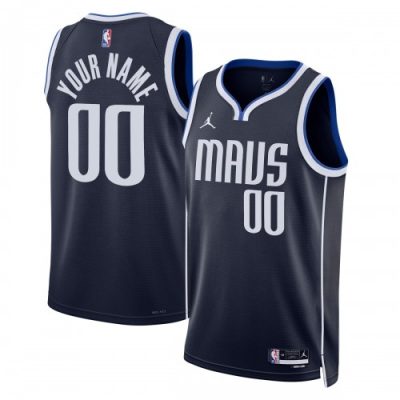 Dallas Mavericks Jordan Brand Unisex Swingman Custom Jersey - Statement Edition - Navy