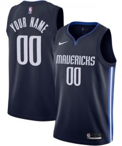Dallas Mavericks Nike 2019/20 Custom Swingman Jersey Navy - Statement Edition
