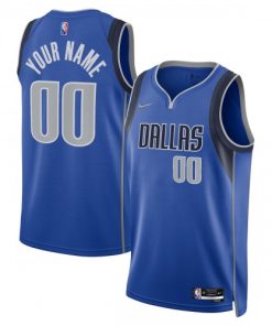 Dallas Mavericks Nike Diamond Swingman Custom Jersey  - Blue