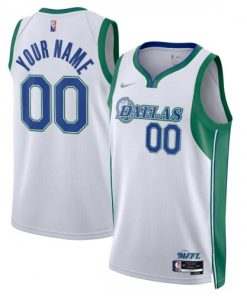 Dallas Mavericks Nike Swingman Custom Jersey - Hardwood Classics - White