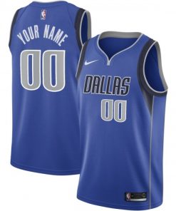 Dallas Mavericks Nike Swingman Custom Jersey  - Blue