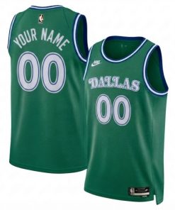 Dallas Mavericks Nike Unisex Green Swingman Custom Jersey - Classic Edition