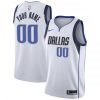 Dallas Mavericks Nike Youth Custom Swingman Jersey White - Association Edition