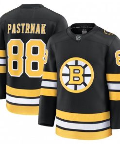 David Pastrnak Boston Bruins Home Premium Player Jersey - Black