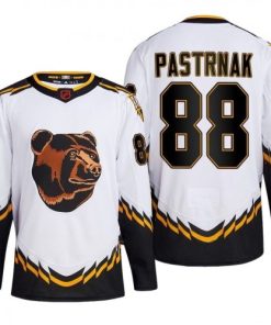 David Pastrnak Boston Bruins White Reverse Retro Premium Jersey