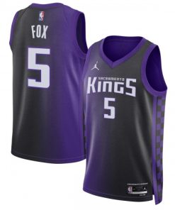 De'Aaron Fox Sacramento Kings Jordan Brand Unisex Swingman Jersey - Statement Edition - Purple