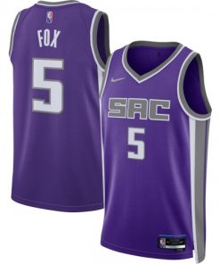 De'Aaron Fox Sacramento Kings Nike Diamond Swingman Jersey  - Purple