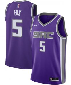De'Aaron Fox Sacramento Kings Nike Swingman Jersey - Purple