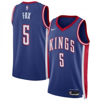De'Aaron Fox Sacramento Kings Nike Unisex Swingman Player Jersey - Hardwood Classics - Blue