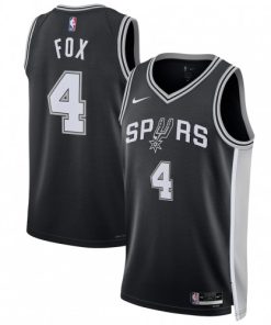 De'Aaron Fox San Antonio Spurs Nike Unisex Swingman Player Jersey  - Black