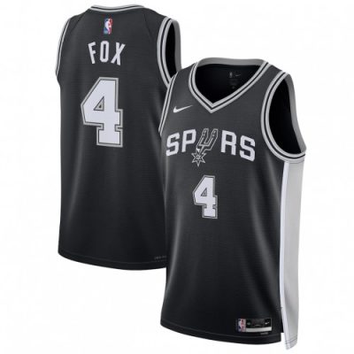 De'Aaron Fox San Antonio Spurs Nike Unisex Swingman Player Jersey - Black