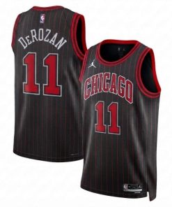 DeMar DeRozan Chicago Bulls Jordan Brand Unisex Black Swingman Jersey - Statement Edition