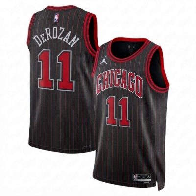 DeMar DeRozan Chicago Bulls Jordan Brand Unisex Black Swingman Jersey Statement Edition