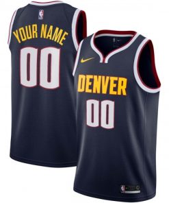 Denver Nuggets Nike Custom Swingman Jersey Navy