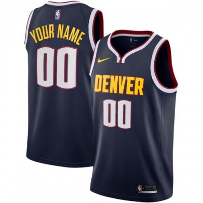 Denver Nuggets Nike Custom Swingman Jersey Navy