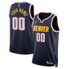 Denver Nuggets Nike Diamond Swingman Custom Jersey  - Navy