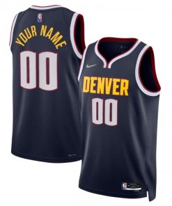 Denver Nuggets Nike Diamond Swingman Custom Jersey  - Navy