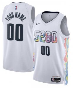 Denver Nuggets Nike Unisex Custom Swingman Jersey - Hardwood Classics - White