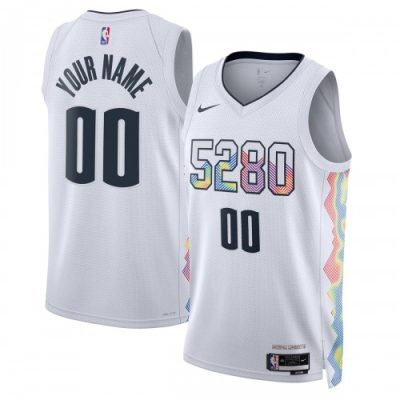 Denver Nuggets Nike Unisex Custom Swingman Jersey - Hardwood Classics - White